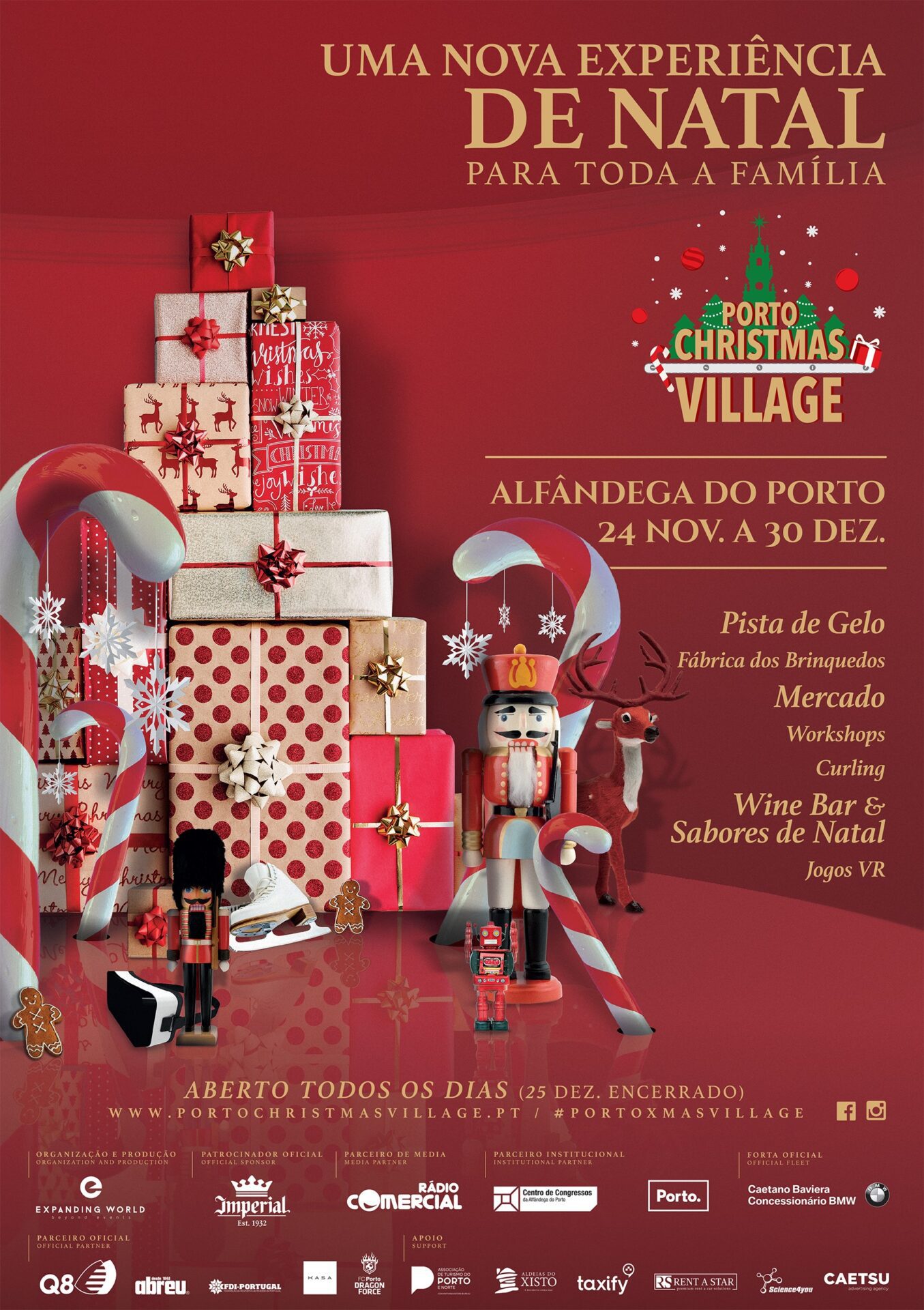 A época oficial do Natal começa já este sábado no Porto Christmas Village!﻿