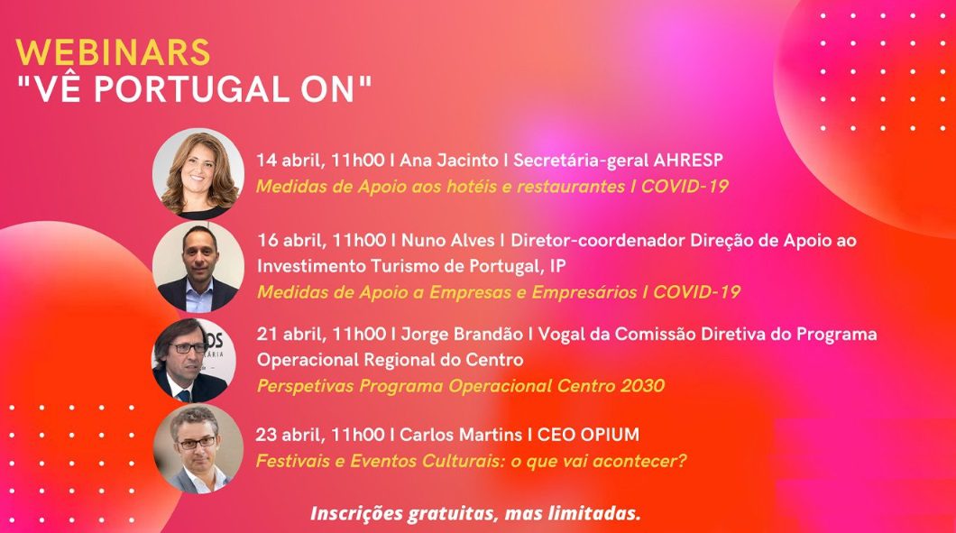 Turismo Centro de Portugal organiza videoconferências temáticas “Vê Portugal ON”