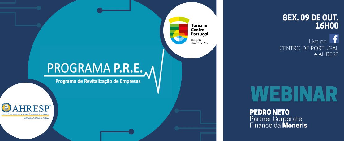 Turismo Centro de Portugal e AHRESP promovem webinar sobre Programa de Revitalização de Empresas