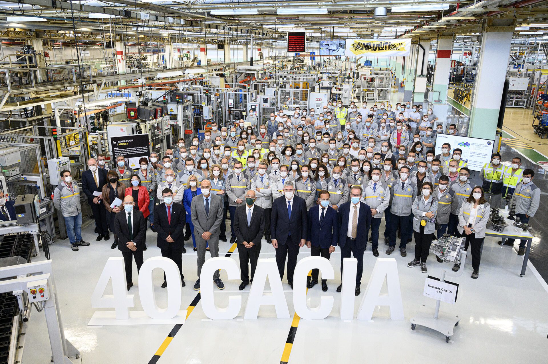 MARCELO REBELO DE SOUSA NO 40º ANIVERSÁRIO DA FÁBRICA RENAULT CACIA