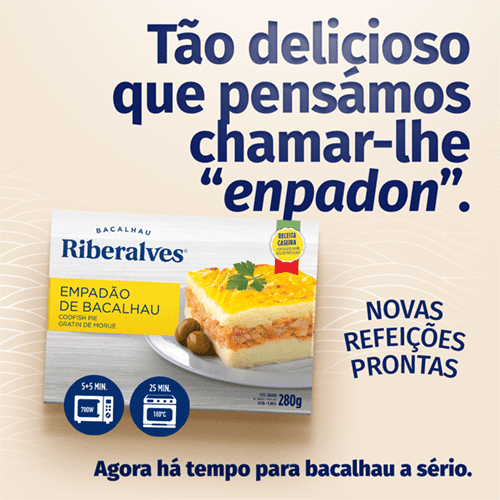 Riberalves lança refeições prontas inspiradas em receitas tradicionais de bacalhau